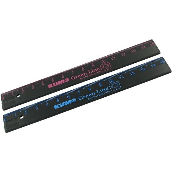 Lineal L1 Green Line RC-Kunststoff 15cm farbig sortiert