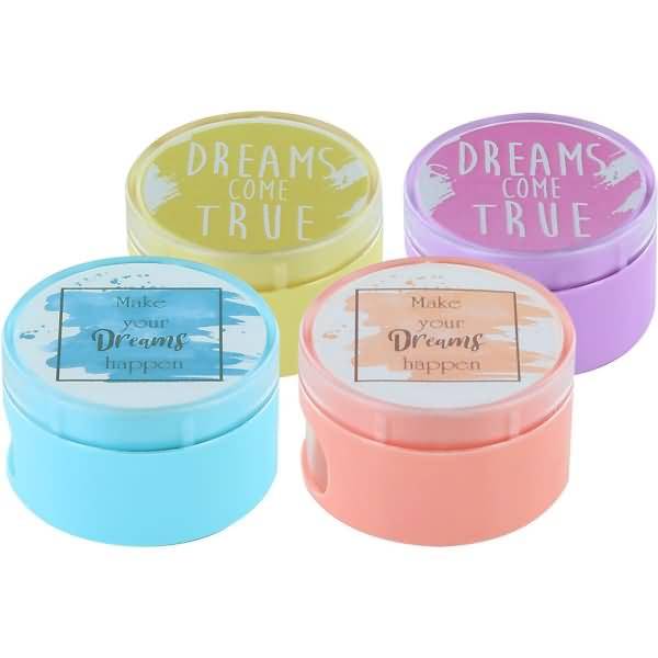 Doppelspitzdose Quotes Pastell 208 KM2 farbig sortiert