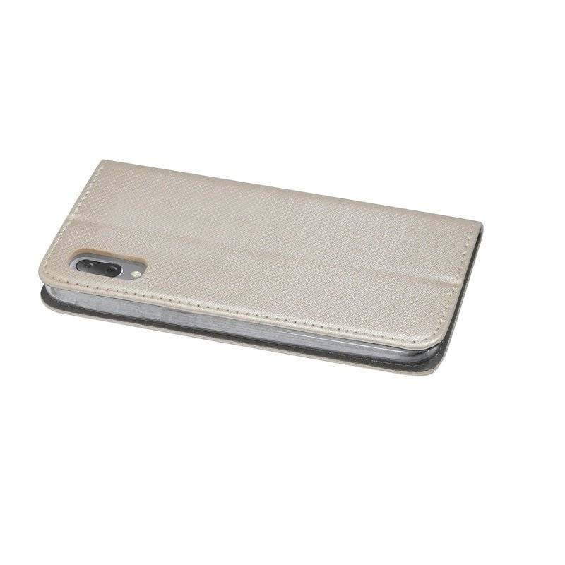 Buch Tasche "Smart" SONY XPERIA L3 Handy Hülle Etui Brieftasche Schutzhülle mit Standfunktion, Kartenfach Gold