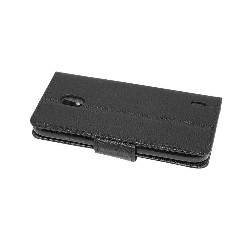 Buch Tasche "Fancy" NOKIA 2.2 Handy Hülle Etui Brieftasche Schutzhülle mit Standfunktion, Kartenfach Schwarz