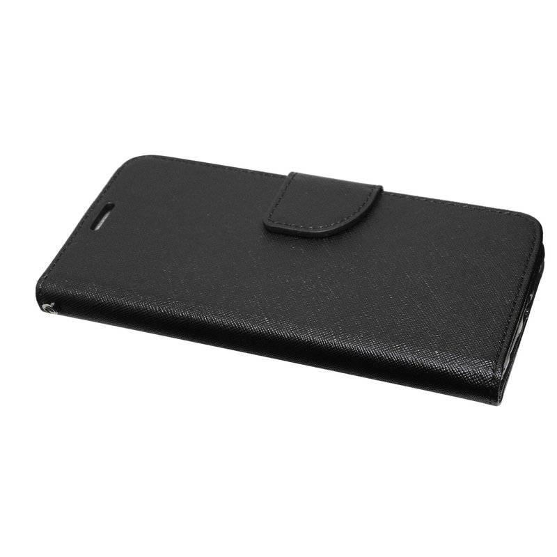 Buch Tasche "Fancy" XIAOMI MI 8 LITE Handy Hülle Etui Brieftasche Schutzhülle mit Standfunktion, Kartenfach Schwarz
