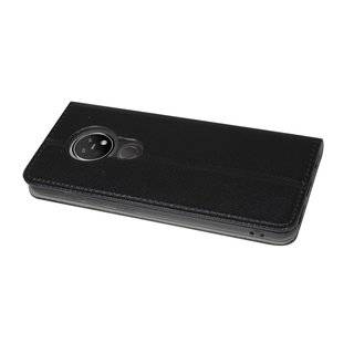Buch Tasche "Smart" für NOKIA 6.2 Handy Hülle Etui Brieftasche Schutzhülle mit Standfunktion, Kartenfach Schwarz