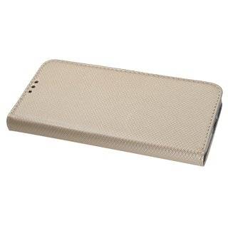 Buch-Tasche Hülle Smart Magnet für MOTOROLA MOTO E6 PLUS Leder Optik Wallet Book-Style Cover Schale in Gold