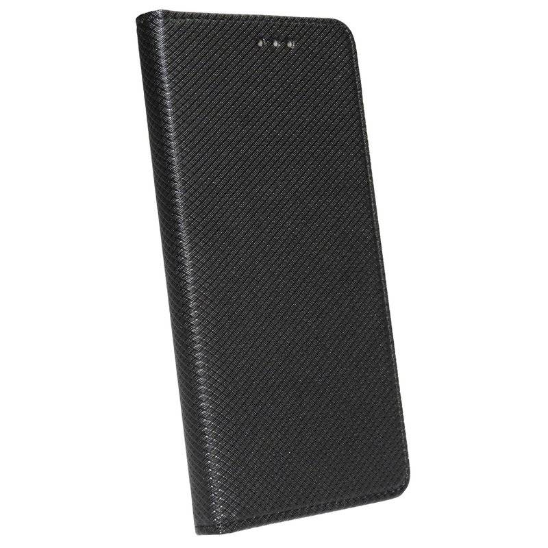 Buch Tasche "Smart" HTC DESIRE 12 Handy Hülle Etui Brieftasche Schutzhülle mit Standfunktion, Kartenfach Schwarz