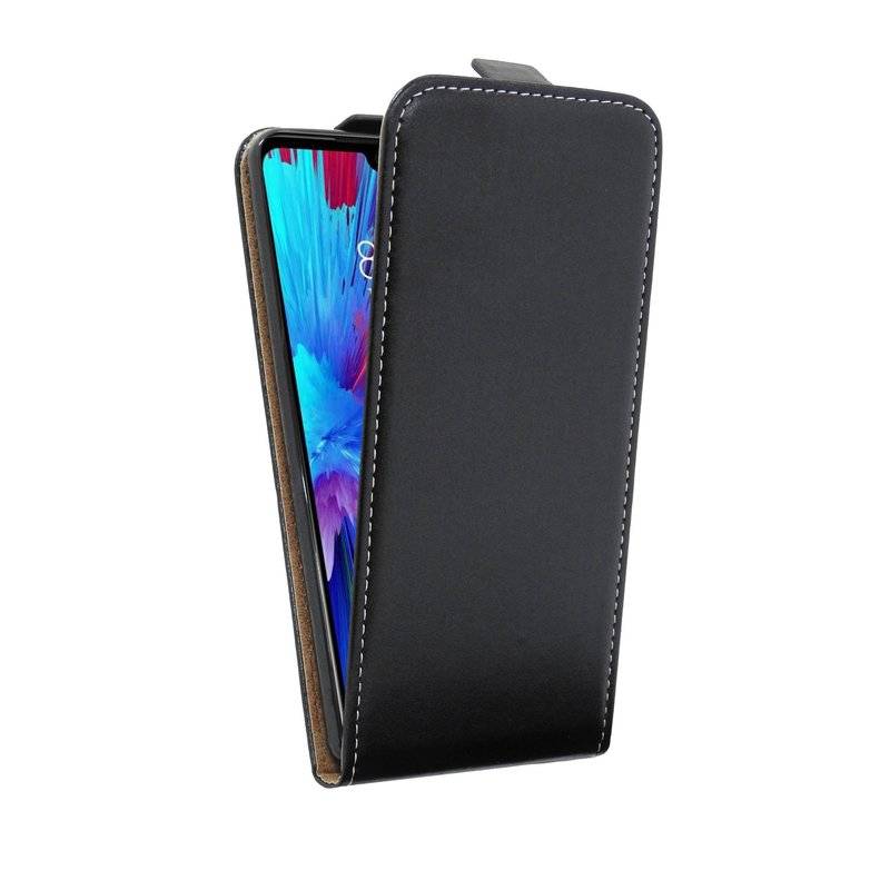 Flip Case kompatibel mit XIAOMI REDMI 7 Handy Tasche vertikal aufklappbar Schutzhülle Klapp Hülle Schwarz