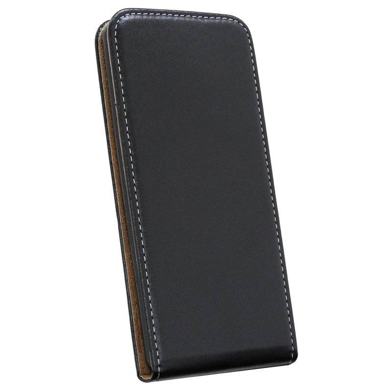 Flip Case kompatibel mit XIAOMI REDMI 7 Handy Tasche vertikal aufklappbar Schutzhülle Klapp Hülle Schwarz