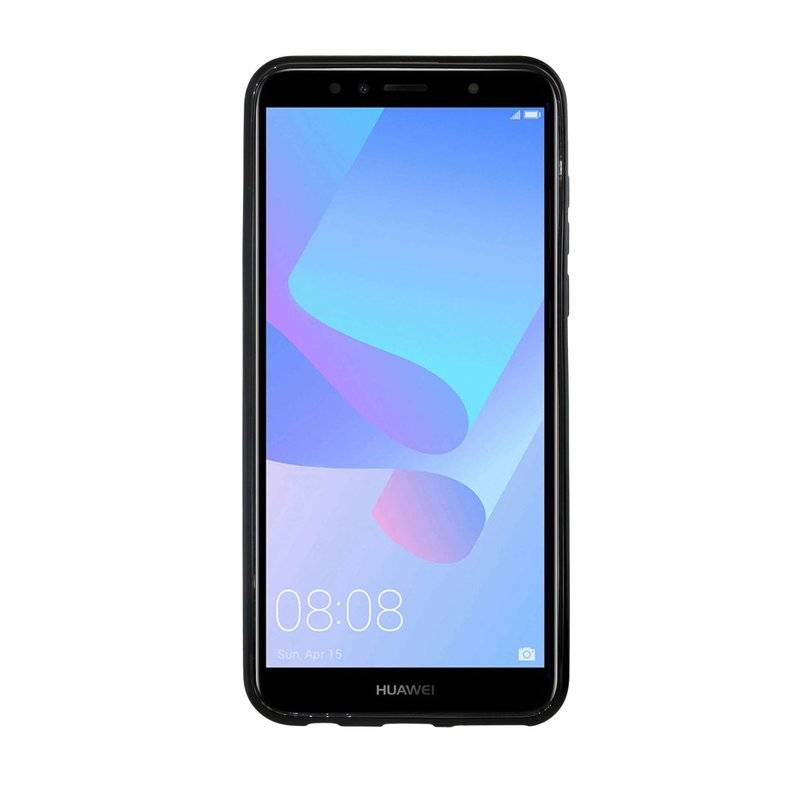 Honor 7S Handy Silikon Schutzhülle Cover Case Schwarz Schwarz
