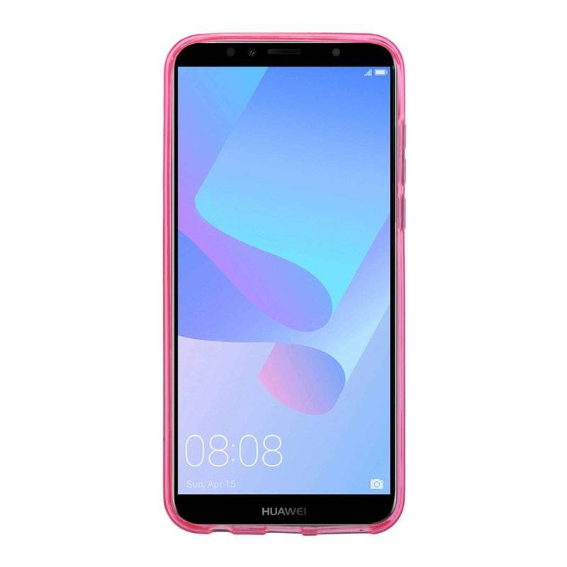 Honor 7S Handy Silikon Schutzhülle Cover Case Schwarz Pink