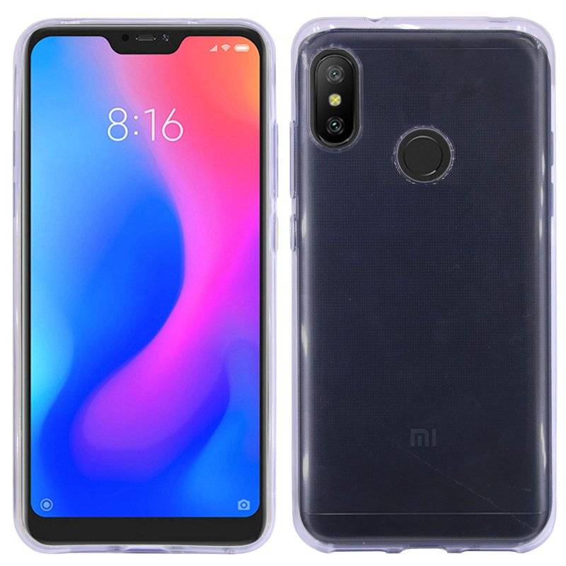 Xiaomi Redmi 6 Pro // Silikon Hülle Tasche Case Zubehör Gummi Bumper Schale Schutzhülle Zubehör in Transparent