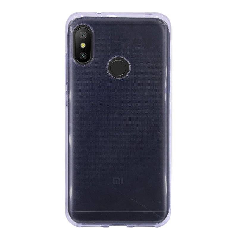 Xiaomi Redmi 6 Pro // Silikon Hülle Tasche Case Zubehör Gummi Bumper Schale Schutzhülle Zubehör in Transparent