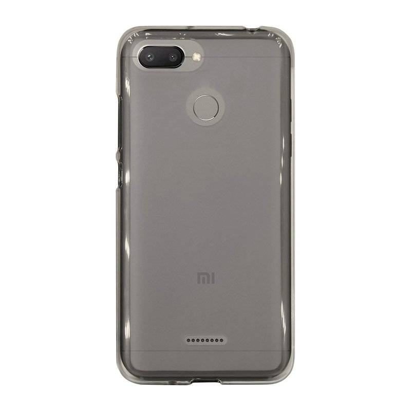 Xiaomi Redmi 6 // Silikon Hülle Tasche Case Zubehör Gummi Bumper Schale Schutzhülle Zubehör in Smoke