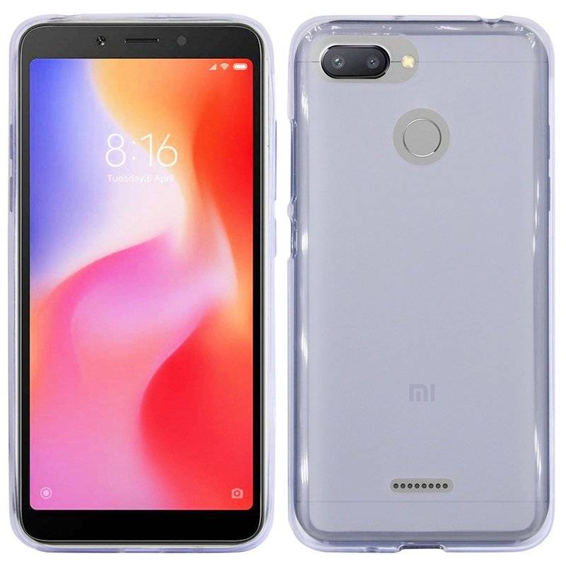 Xiaomi Redmi 6 // Silikon Hülle Tasche Case Zubehör Gummi Bumper Schale Schutzhülle Zubehör in Frosted