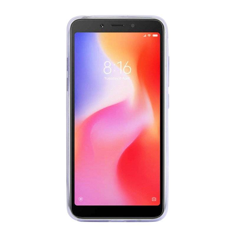Xiaomi Redmi 6 // Silikon Hülle Tasche Case Zubehör Gummi Bumper Schale Schutzhülle Zubehör in Frosted