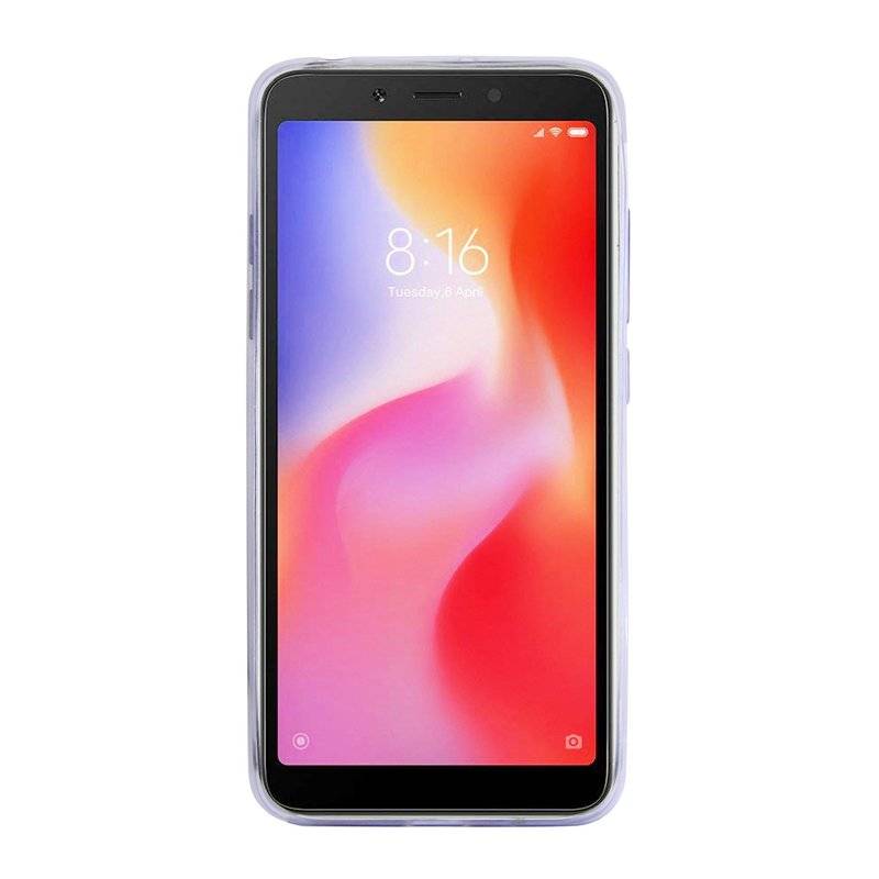 Xiaomi Redmi 6 // Silikon Hülle Tasche Case Zubehör Gummi Bumper Schale Schutzhülle Zubehör in Transparent
