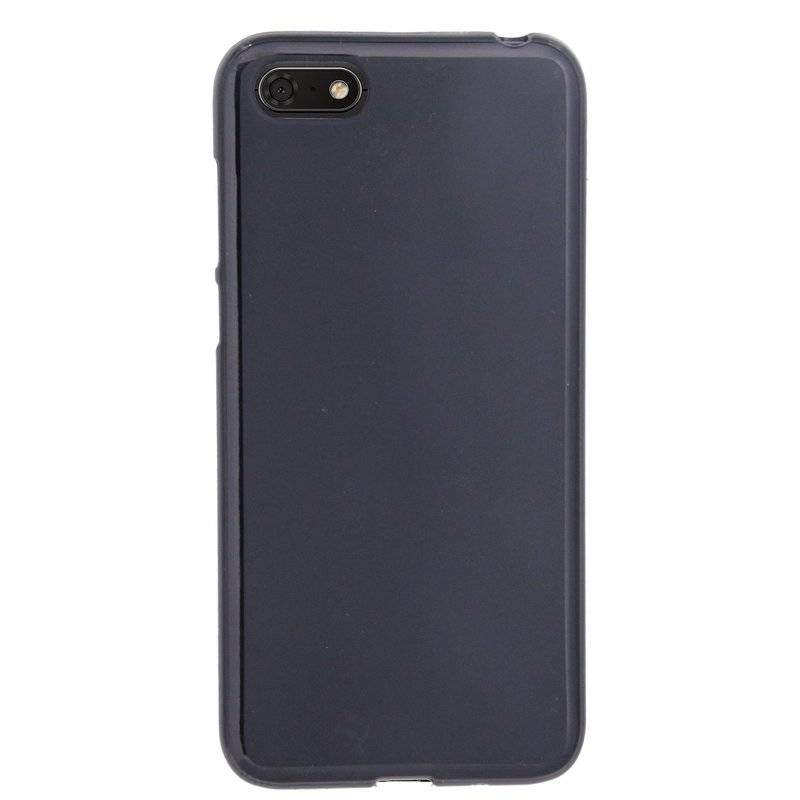 Honor 7S // Silikon Hülle Tasche Case Zubehör Gummi Bumper Schale Schutzhülle Zubehör in Schwarz