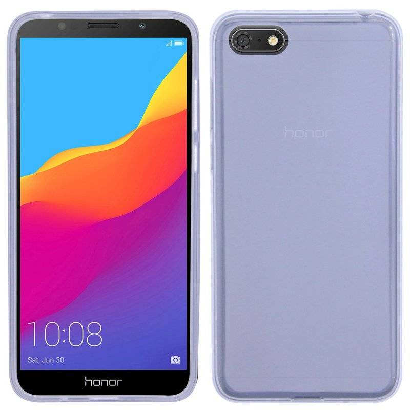Honor 7S // Silikon Hülle Tasche Case Zubehör Gummi Bumper Schale Schutzhülle Zubehör in Frosted