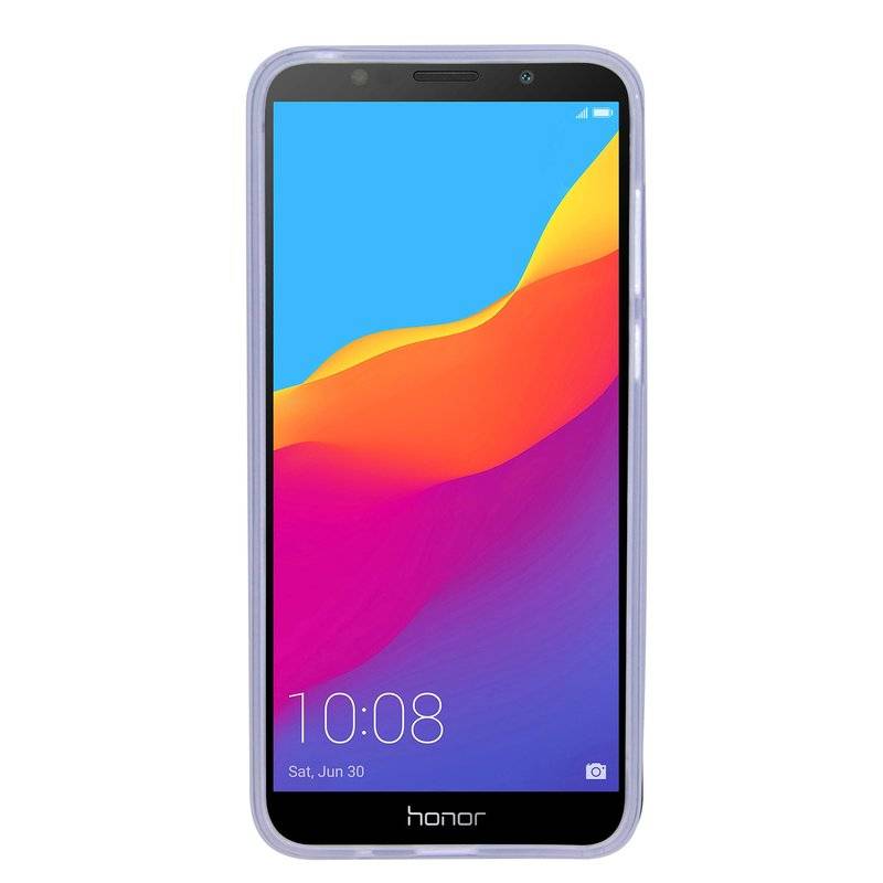Honor 7S // Silikon Hülle Tasche Case Zubehör Gummi Bumper Schale Schutzhülle Zubehör in Frosted