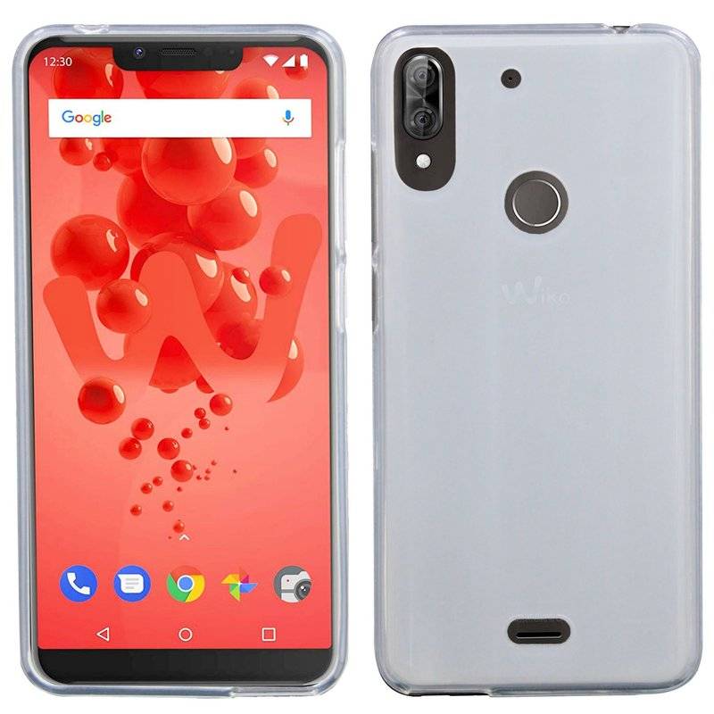 WIKO VIEW 2 PLUS // Silikon Hülle Tasche Case Zubehör Gummi Bumper Schale Schutzhülle Zubehör in Frosted