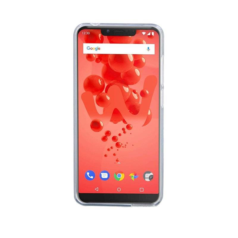 WIKO VIEW 2 PLUS // Silikon Hülle Tasche Case Zubehör Gummi Bumper Schale Schutzhülle Zubehör in Frosted