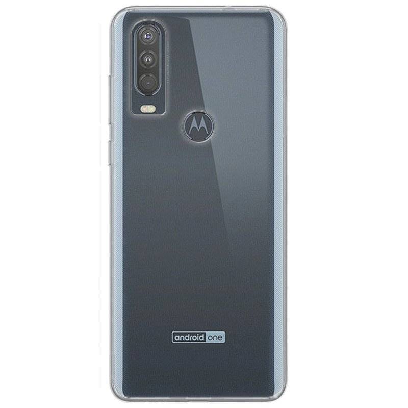Silikon Hülle Basic kompatibel mit MOTOROLA ONE ACTION Case TPU Soft Handy Cover Schutz Transparent