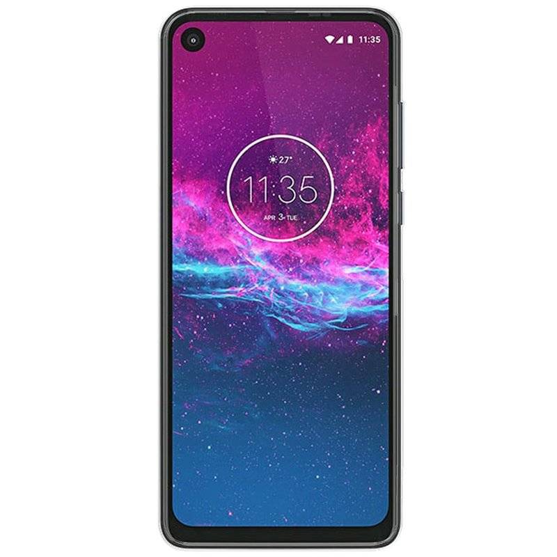 Silikon Hülle Basic kompatibel mit MOTOROLA ONE ACTION Case TPU Soft Handy Cover Schutz Transparent