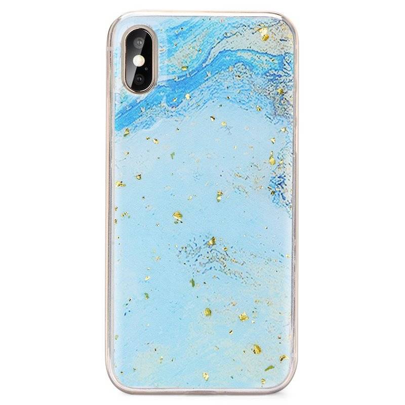 Hülle Marble Case Cover Stein Marmor Design Glitzer Muster Handyhülle Fashion Tasche Schutz Motiv 3 Huawei Y5 2019