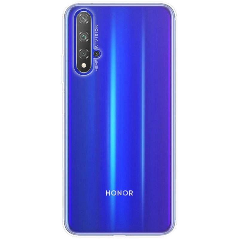 Silikon Hülle Basic kompatibel mit HUAWEI NOVA 5T Case TPU Soft Handy Cover Schutz Transparent