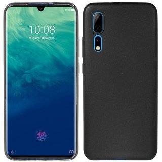 Silikon Hülle Basic für ZTE AXON 10 PRO Case TPU Soft Handy Cover Schutz in Schwarz