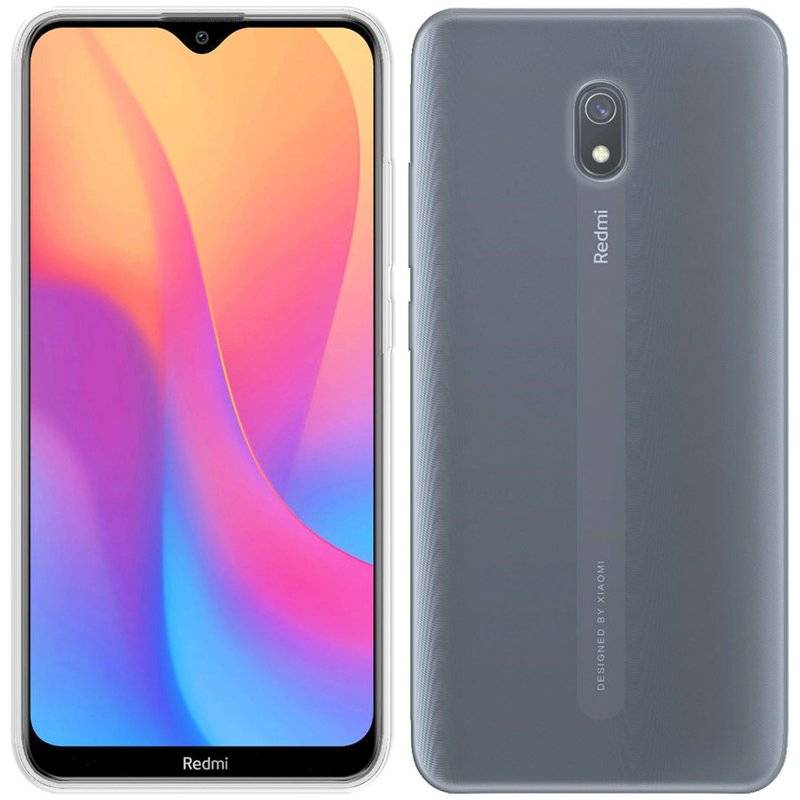Silikon Hülle Basic kompatibel mit XIAOMI REDMI 8A Case TPU Soft Handy Cover Schutz Transparent