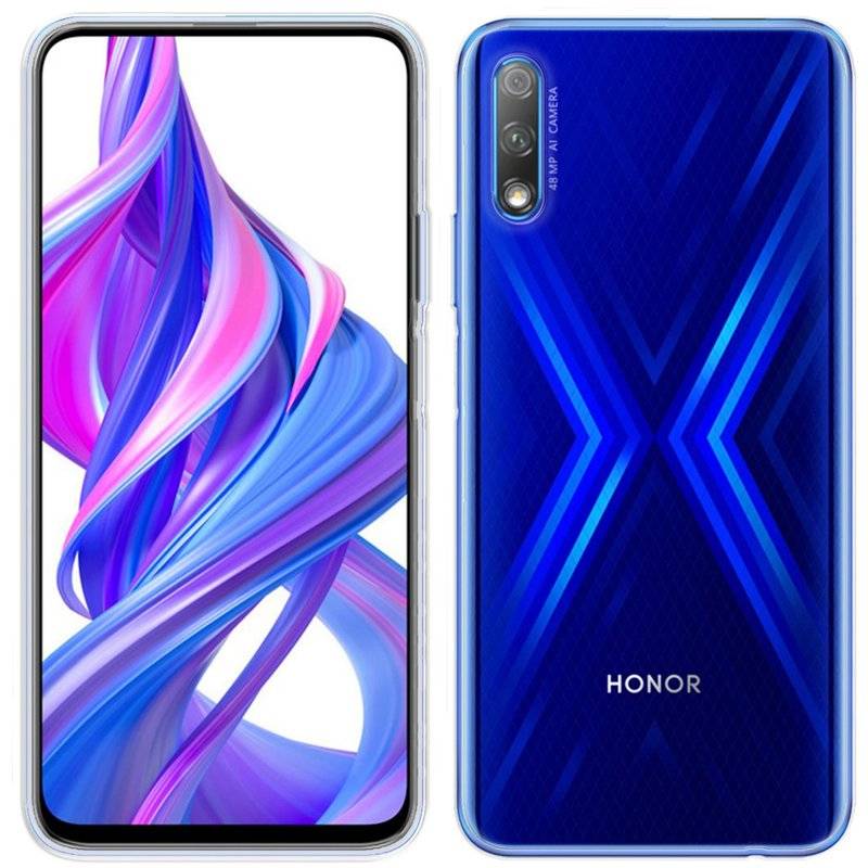 Silikon Hülle Basic kompatibel mit HONOR 9X Case TPU Soft Handy Cover Schutz Transparent