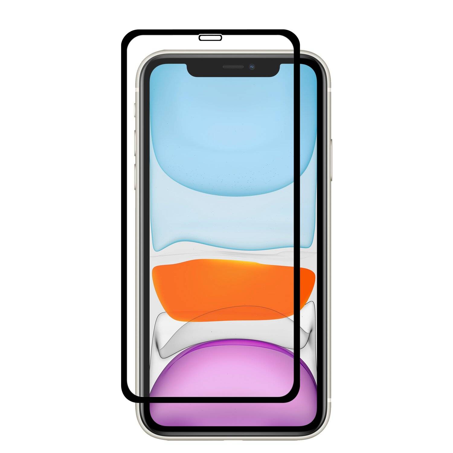 5D Schutz Glas kompatibel mit iPhone 11 Curved Schutz Folie Vollständig Klebend und Abdeckung