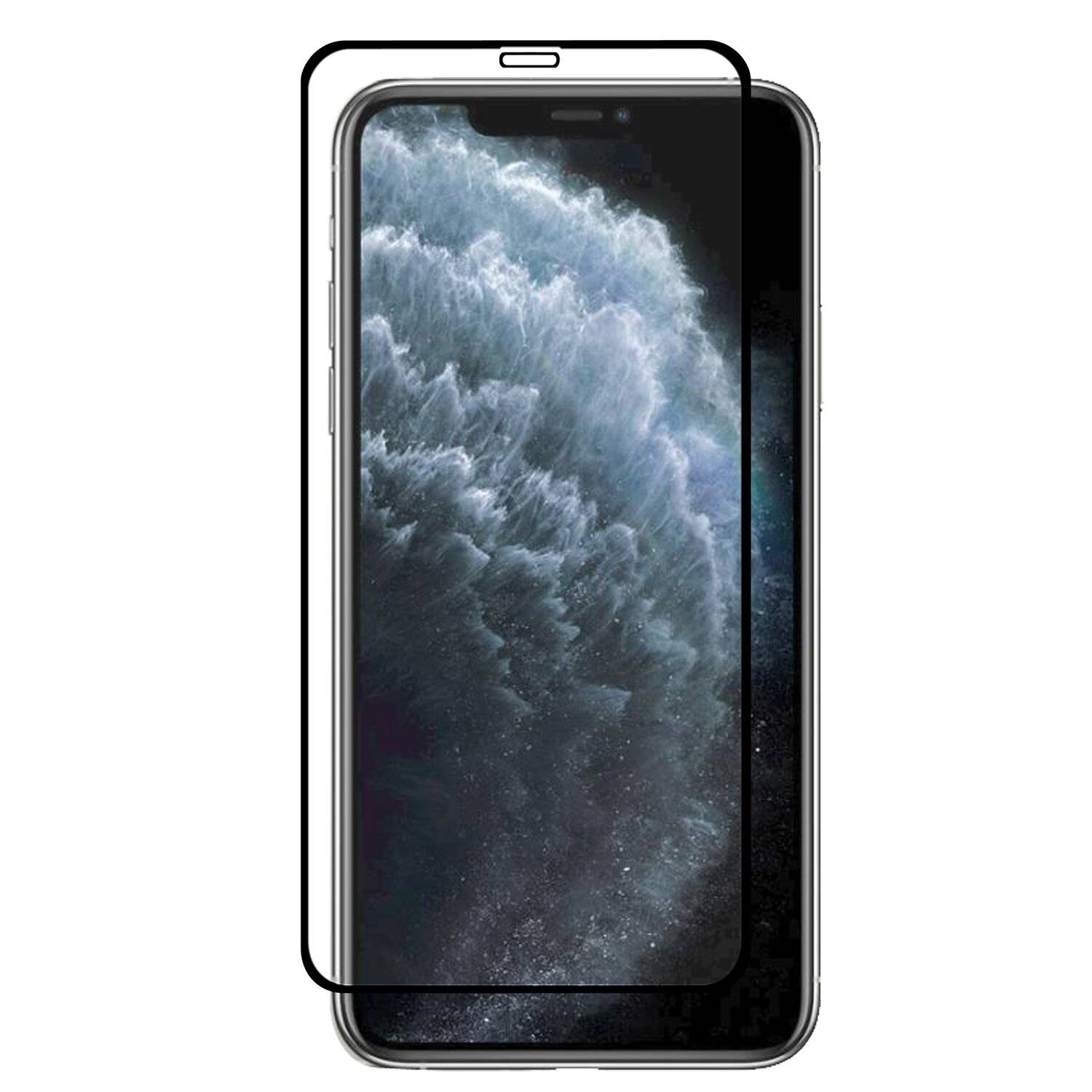 5D Schutz Glas kompatibel mit iPhone 11 PRO Curved Schutz Folie Vollständig Klebend und Abdeckung
