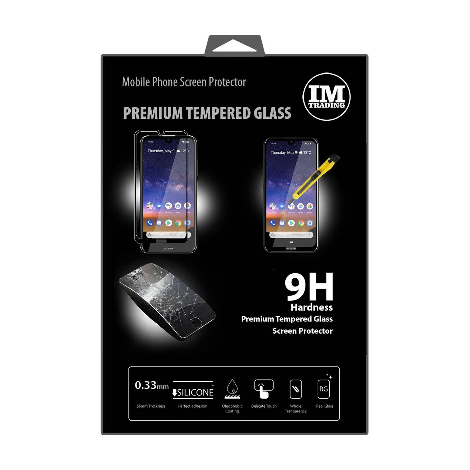 5D Schutz Glas kompatibel mit NOKIA 2.2 Curved Schutz Folie Vollständig Klebend und Abdeckung