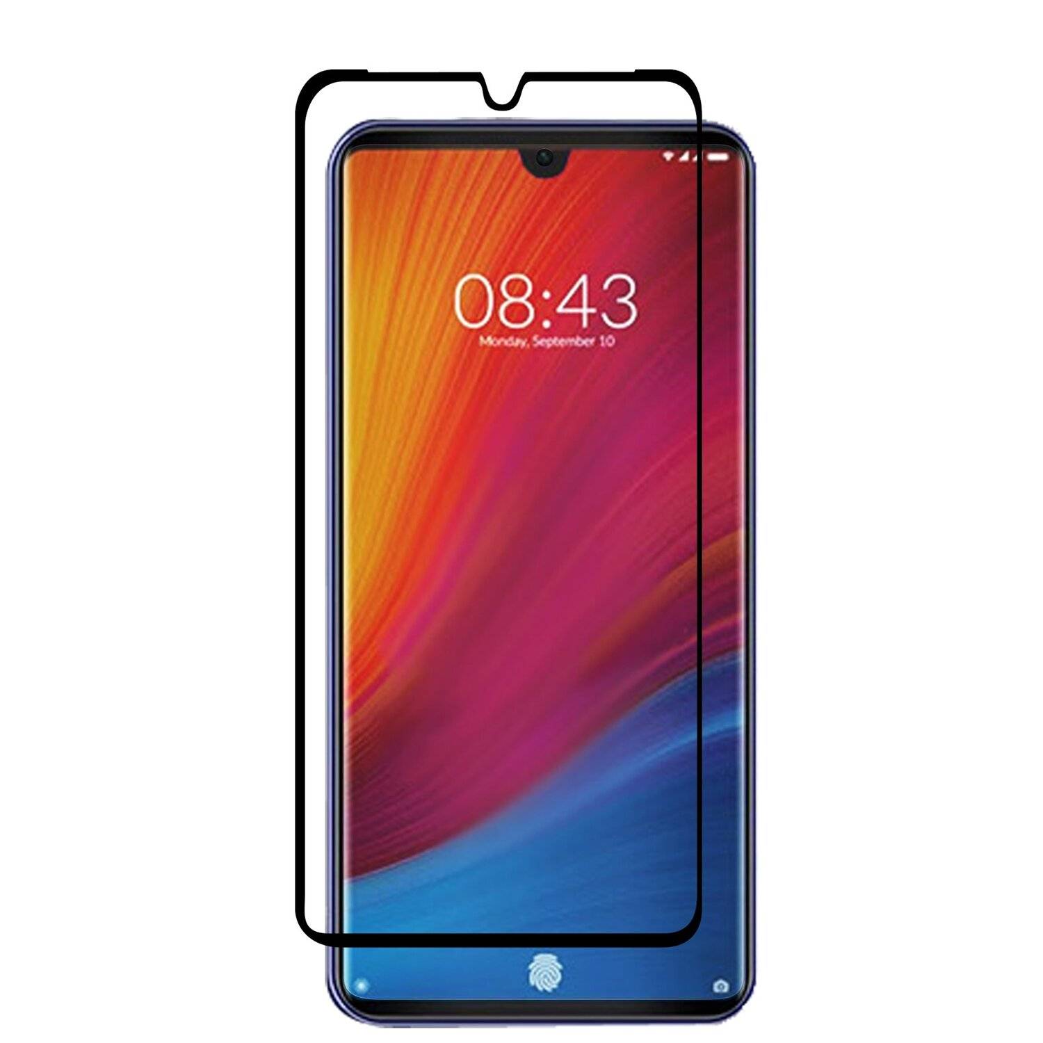 5D Schutz Glas kompatibel mit Xiaomi Mi A3 Lite Curved Schutz Folie Vollständig Klebend und Abdeckung