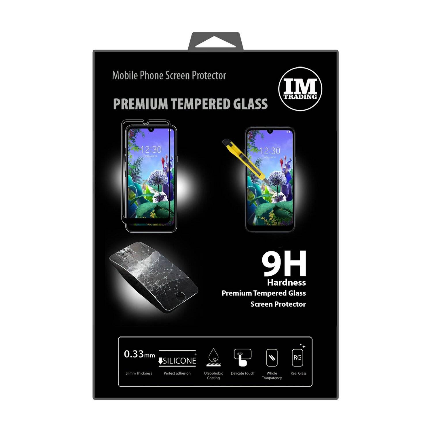 5D Schutz Glas kompatibel mit LG K50 Curved Schutz Folie Vollständig Klebend und Abdeckung