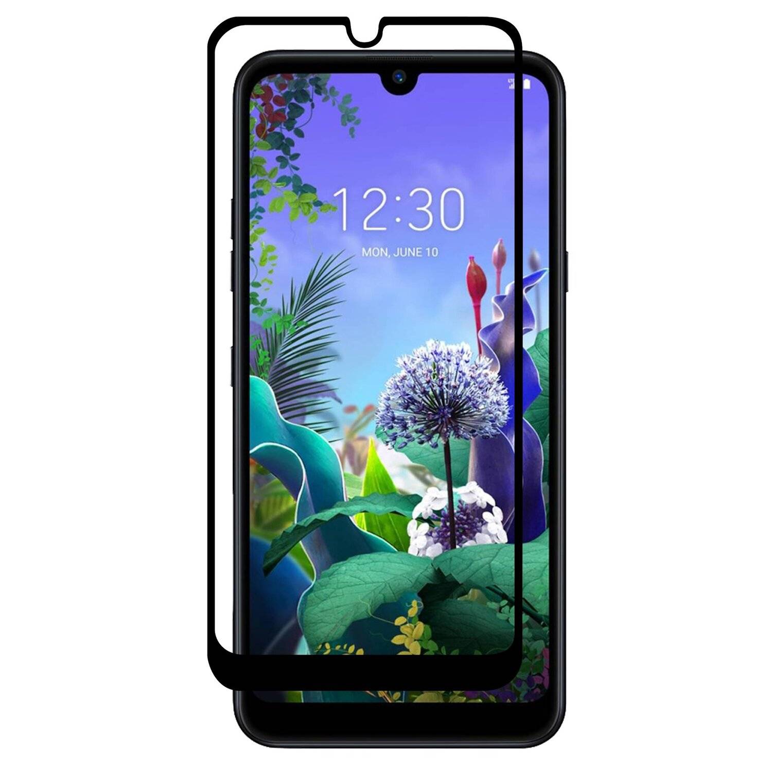 5D Schutz Glas kompatibel mit LG K50 Curved Schutz Folie Vollständig Klebend und Abdeckung