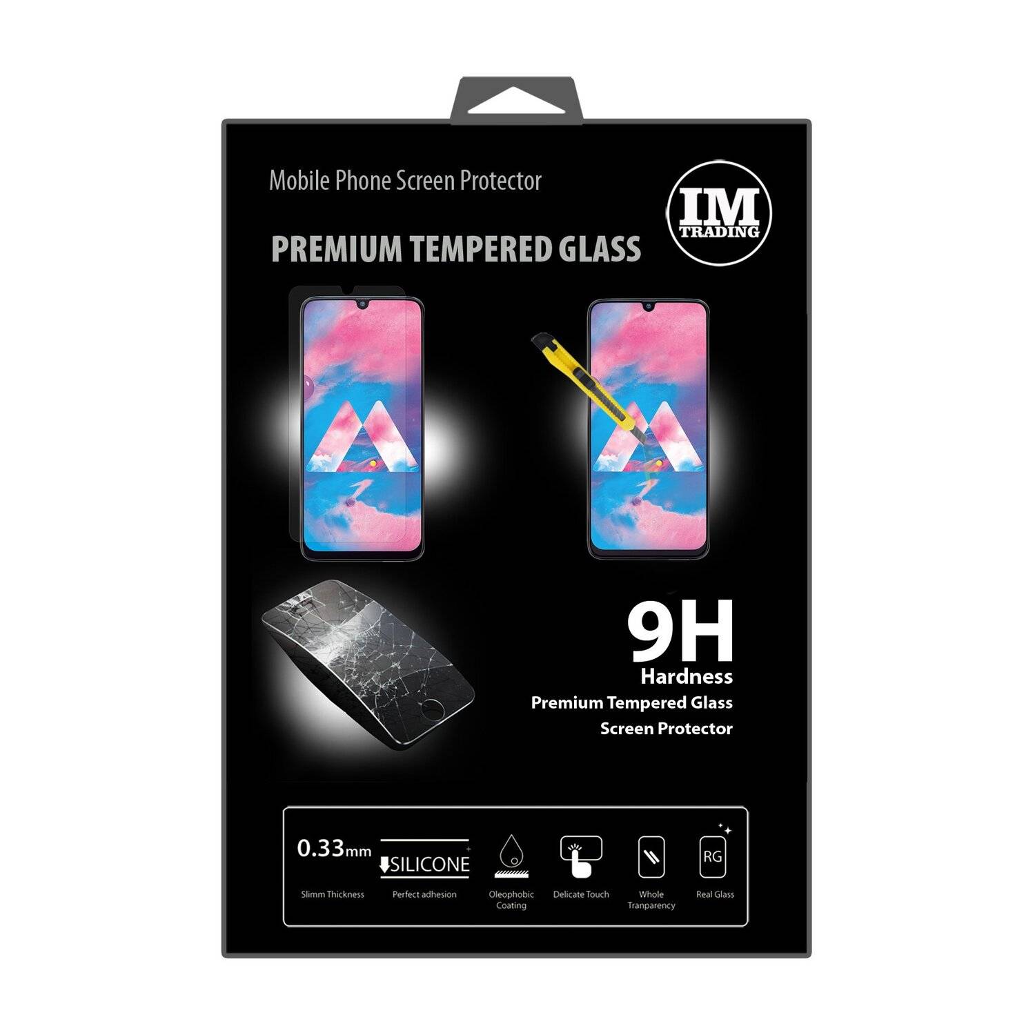 Schutzglas 9H kompatibel mit SAMSUNG GALAXY M30 ( M305FD ) Displayschutzfolie Schutzfolie Passgenau Glas