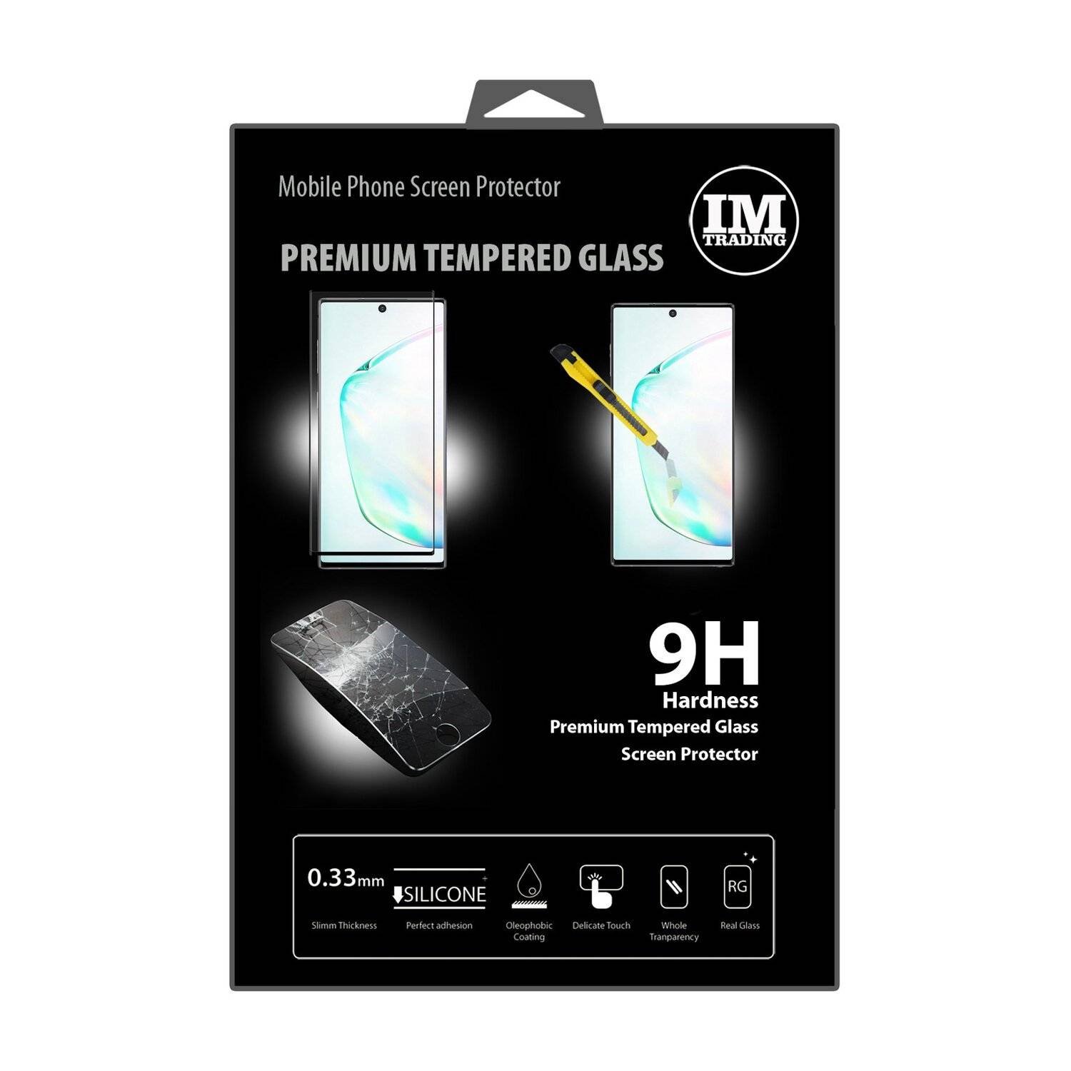 5D Schutz Glas Folie SAMSUNG GALAXY NOTE 10 (N970F) Curved Schutz Folie Vollständig Klebend und Abdeckung