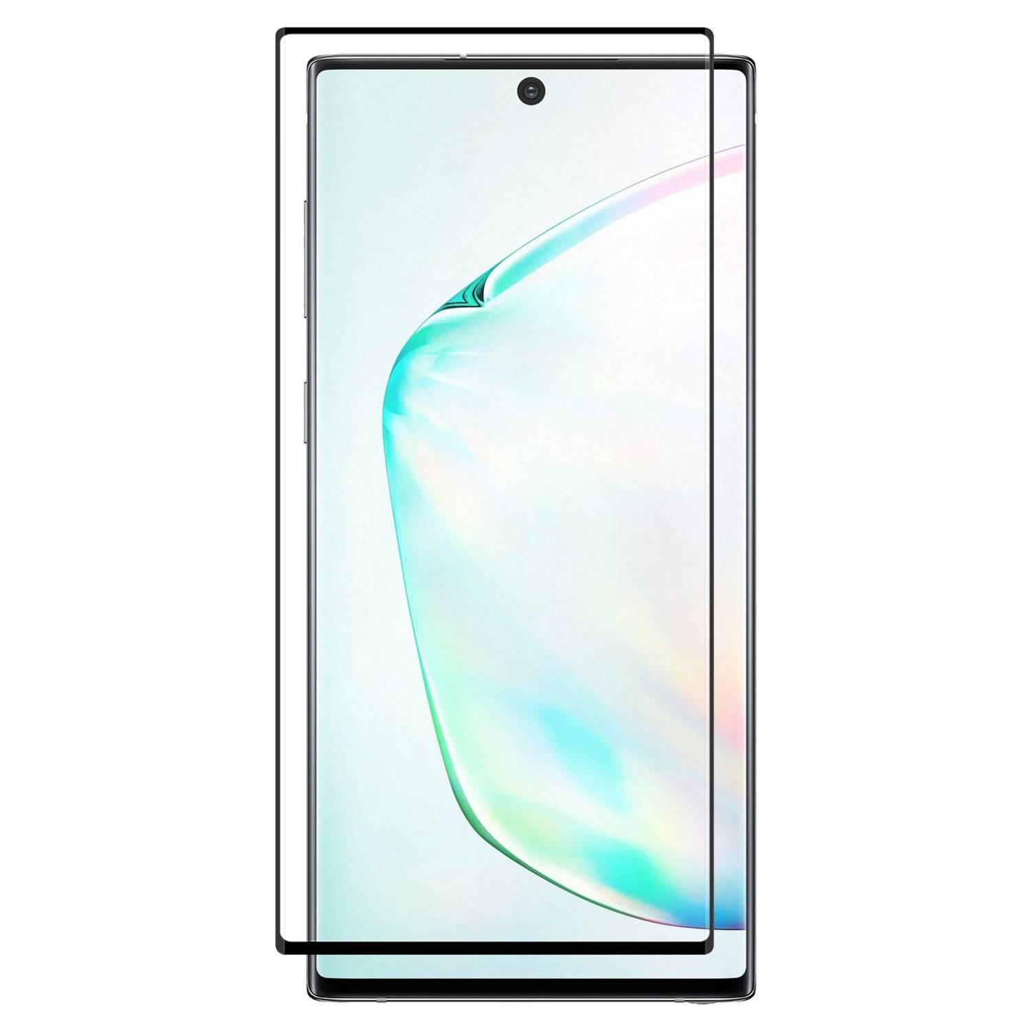 5D Schutz Glas Folie SAMSUNG GALAXY NOTE 10 (N970F) Curved Schutz Folie Vollständig Klebend und Abdeckung