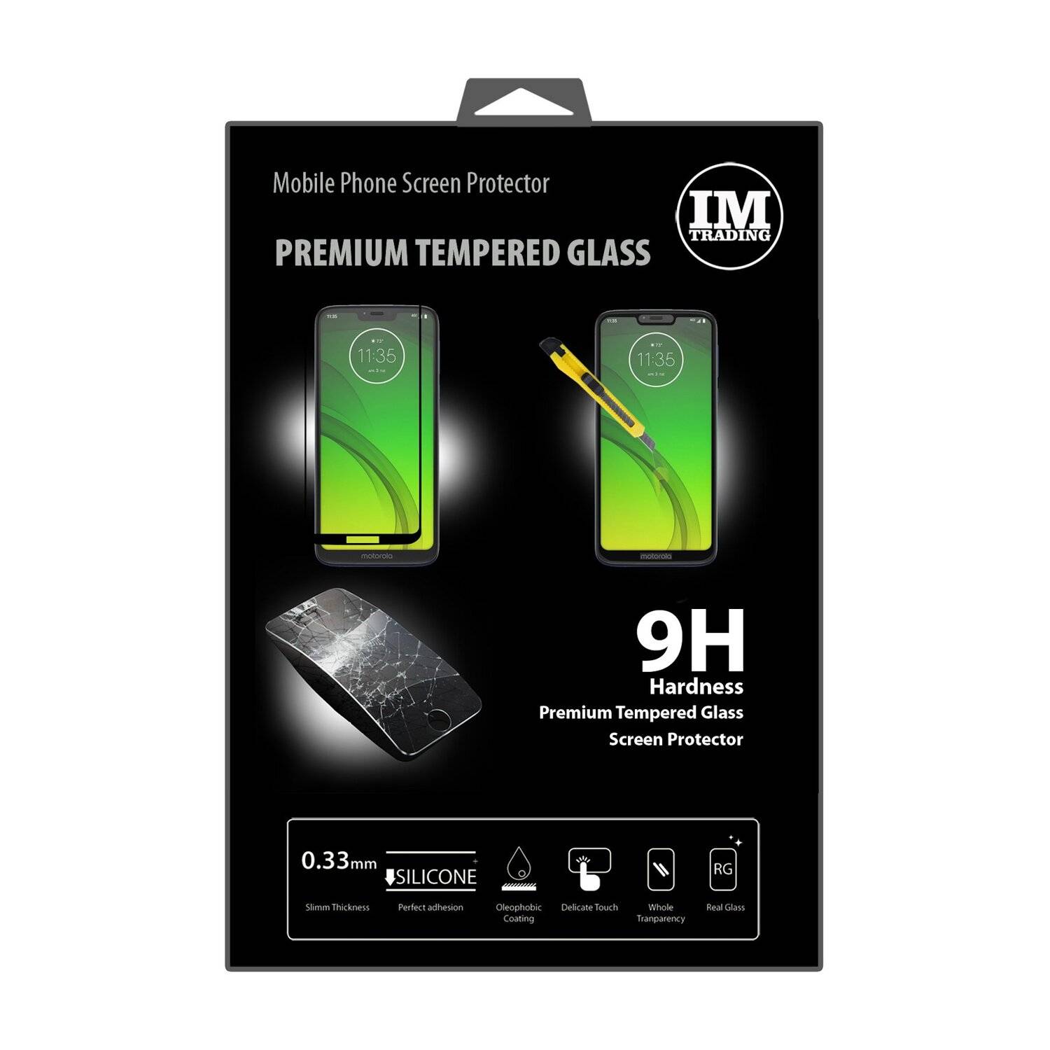 5D Schutz Glas kompatibel mit MOTOROLA MOTO G7 POWER Curved Schutz Folie Vollständig Klebend und Abdeckung