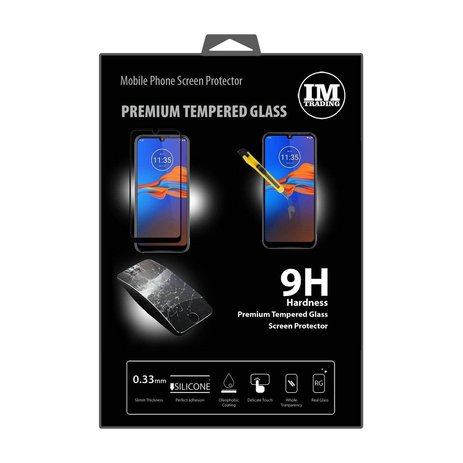 5D Schutz Glas kompatibel mit MOTOROLA MOTO E6 PLUS Curved Schutz Folie Vollständig Klebend und Abdeckung