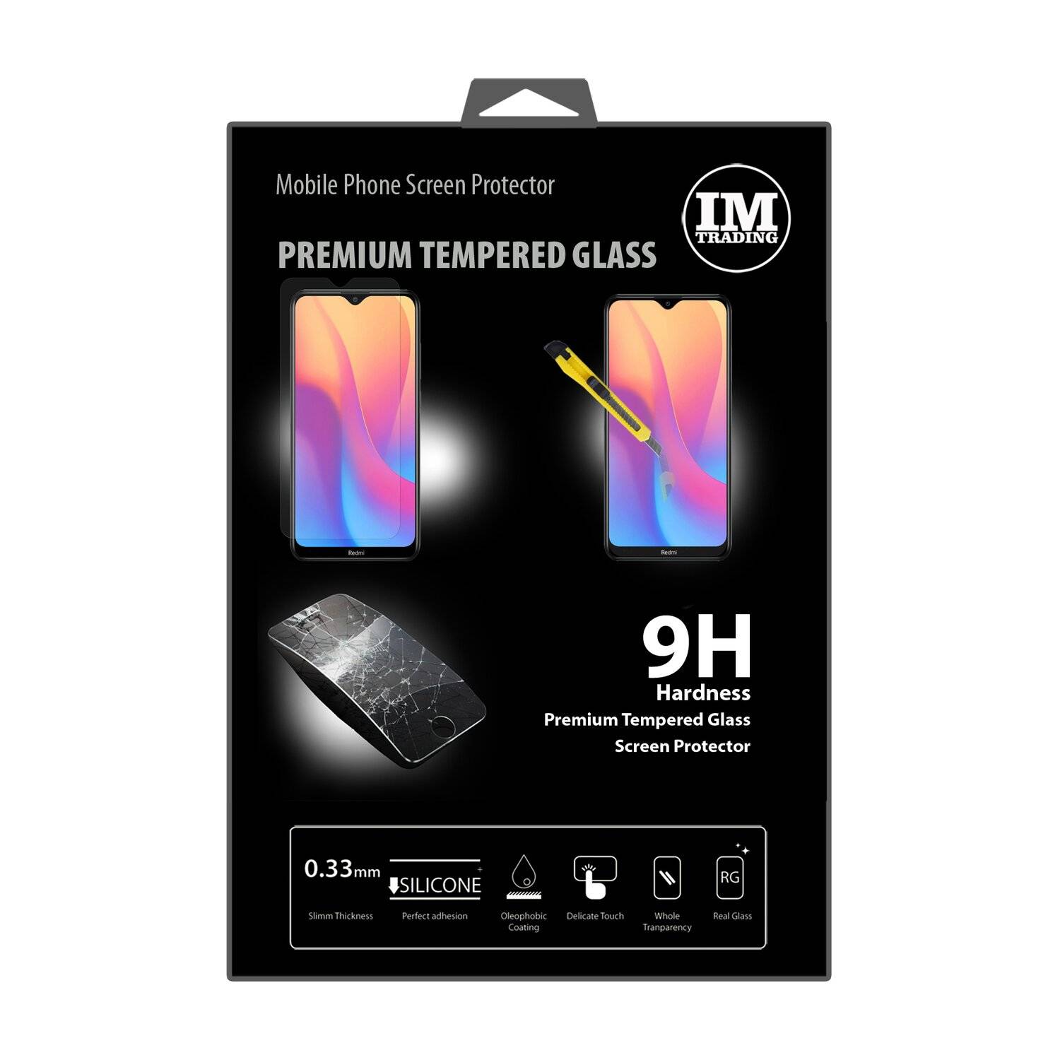 Schutzglas 9H kompatibel mit XIAOMI REDMI 8A Displayschutzfolie Schutzfolie Passgenau Glas