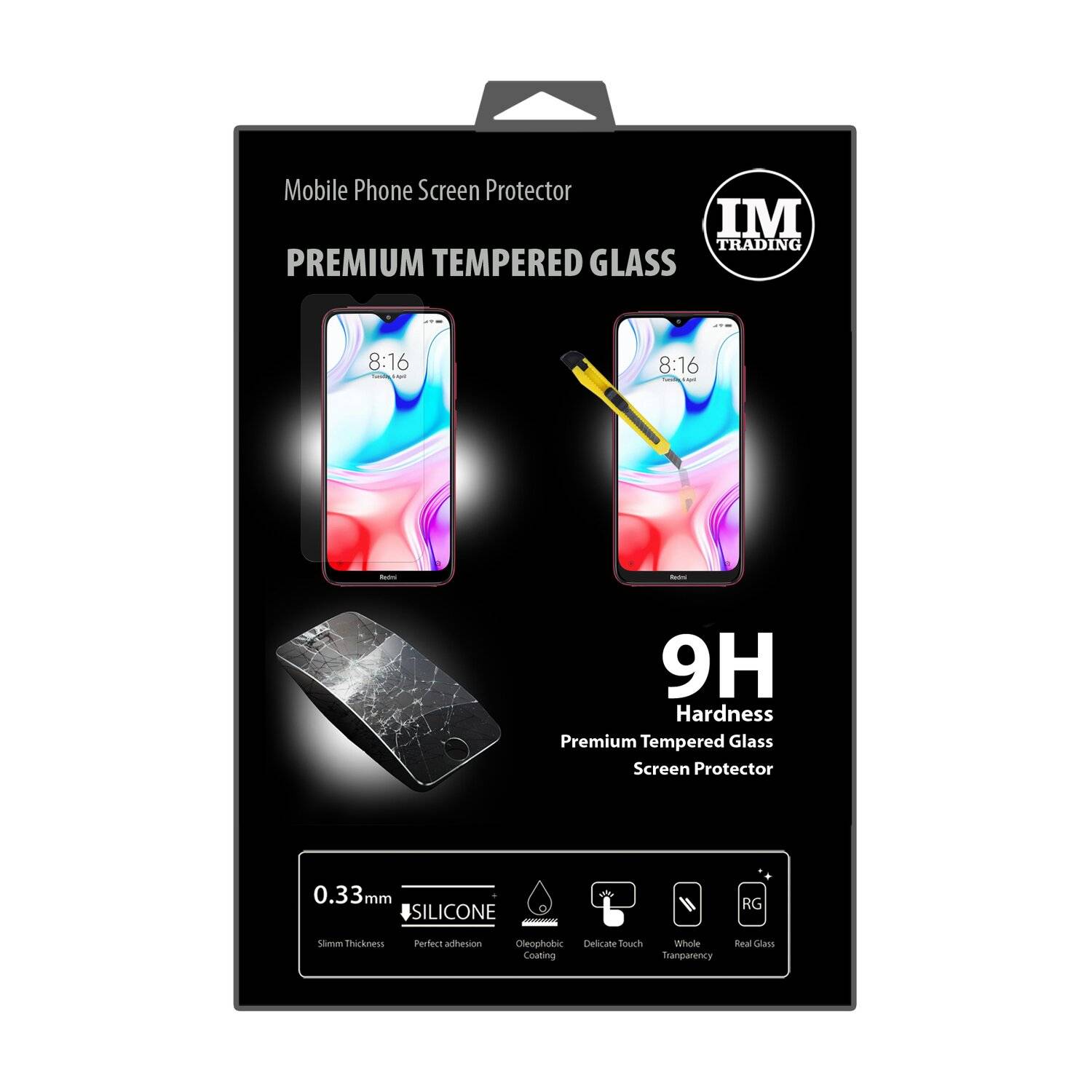 Schutzglas 9H kompatibel mit XIAOMI REDMI 8 Displayschutzfolie Schutzfolie Passgenau Glas