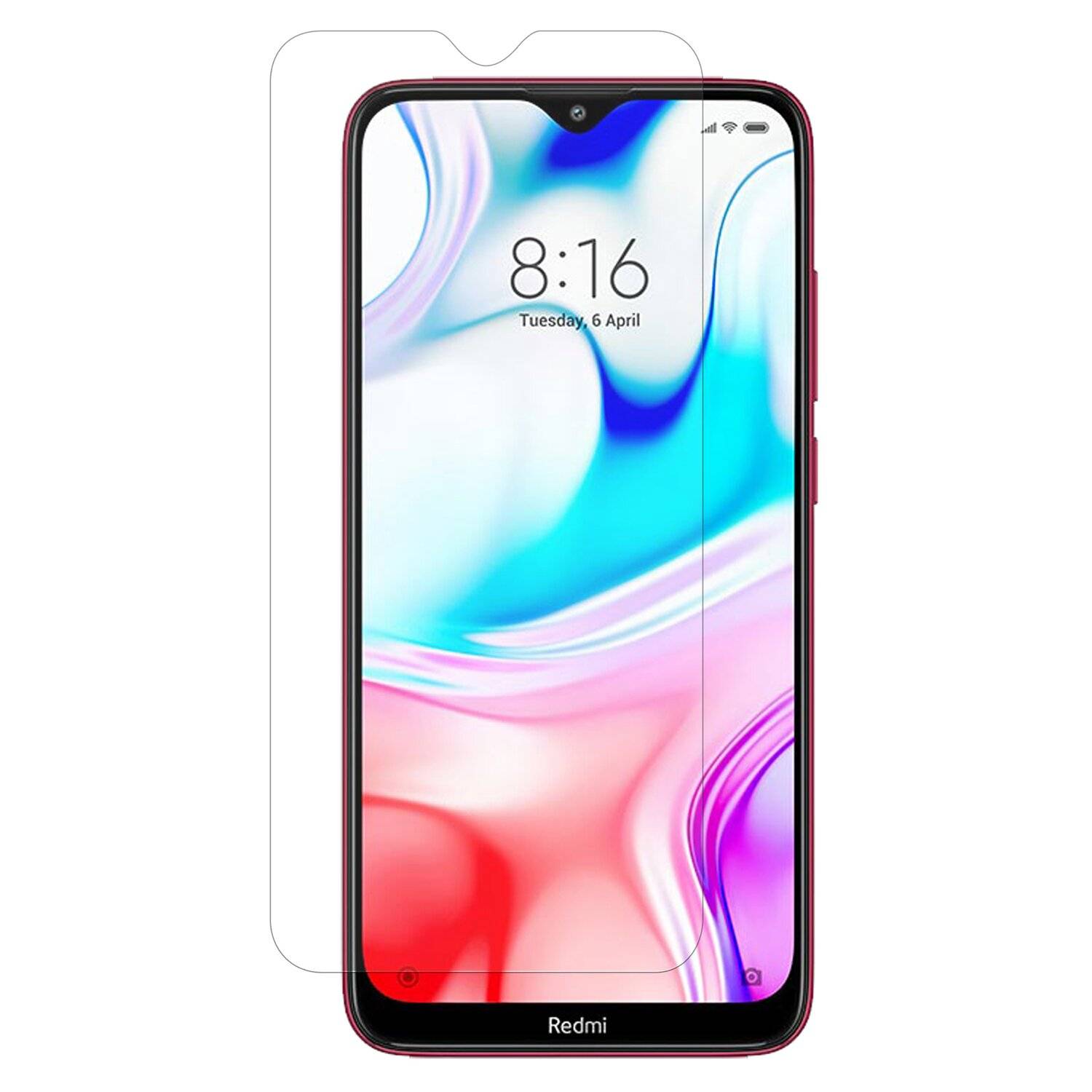 Schutzglas 9H kompatibel mit XIAOMI REDMI 8 Displayschutzfolie Schutzfolie Passgenau Glas