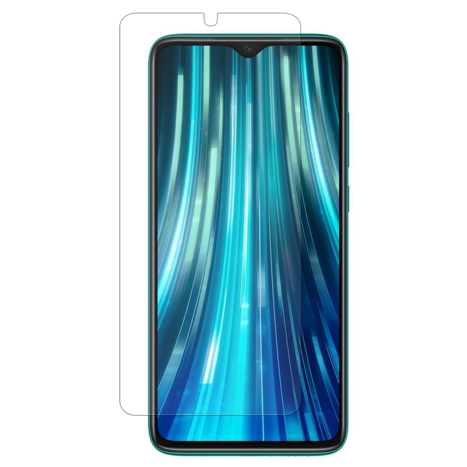 Schutzglas 9H kompatibel mit XIAOMI REDMI NOTE 8 PRO Displayschutzfolie Schutzfolie Passgenau Glas