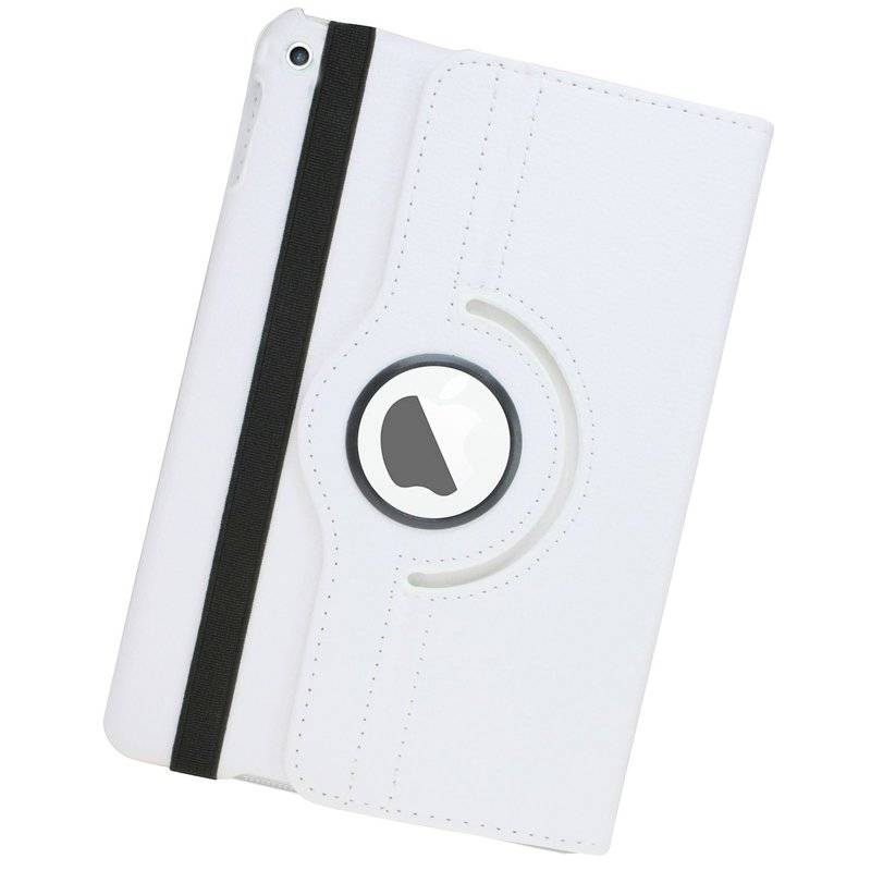 360 Schutz Tablet Cover Apple iPad (2019) 10.2 Zoll Tasche Hülle Tabletschale Bumper Case Etui Rotierbar Ständer Weiß