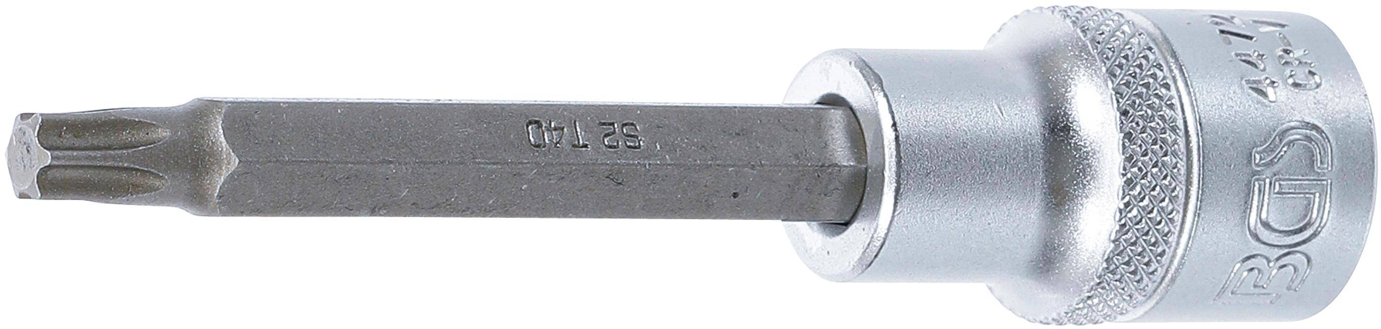 BGS technic Bit-Einsatz | Lnge 100 mm | Antrieb Innenvierkant 12,5 mm