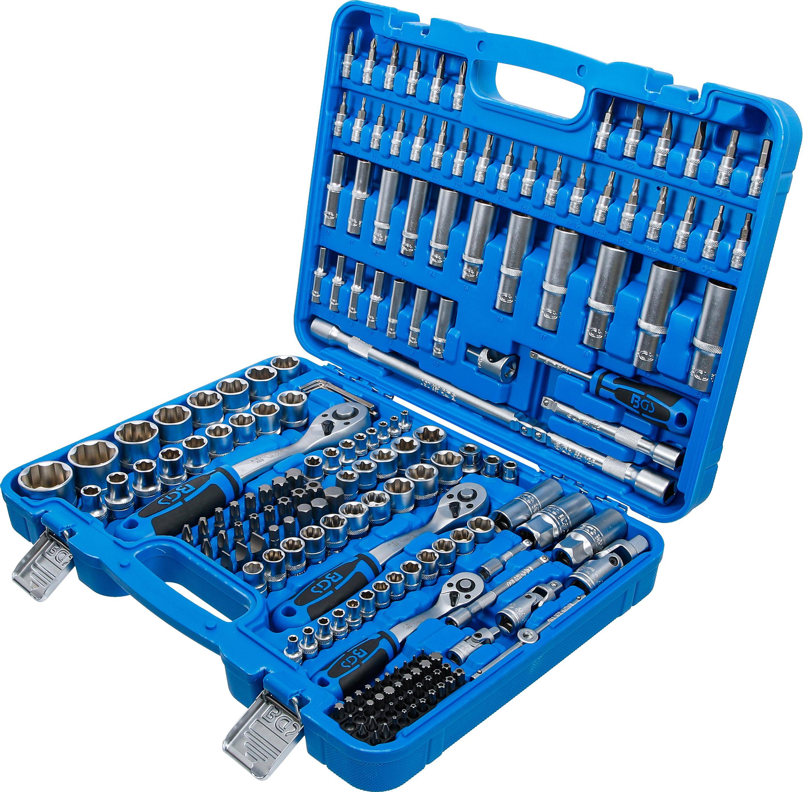 BGS Steckschlüssel-Satz Wellenprofil | Antrieb 6,3 mm (1/4") / 10 mm