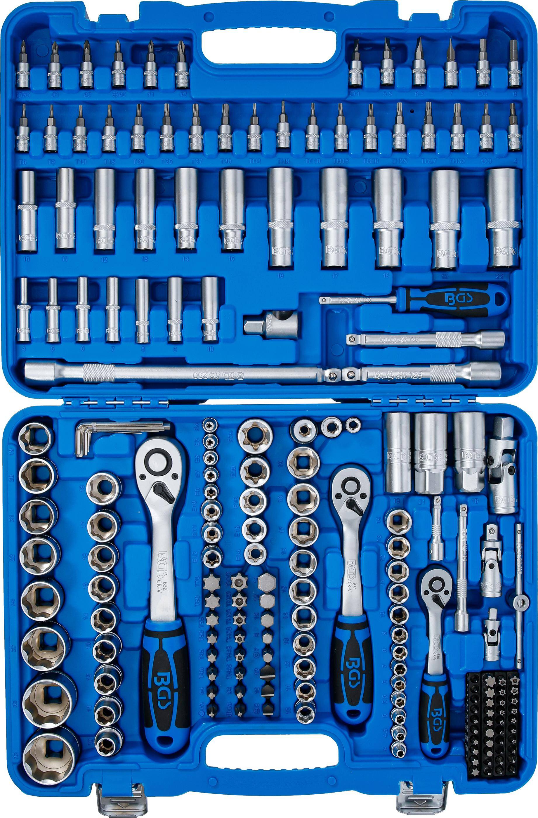 BGS Steckschlüssel-Satz Wellenprofil | Antrieb 6,3 mm (1/4") / 10 mm