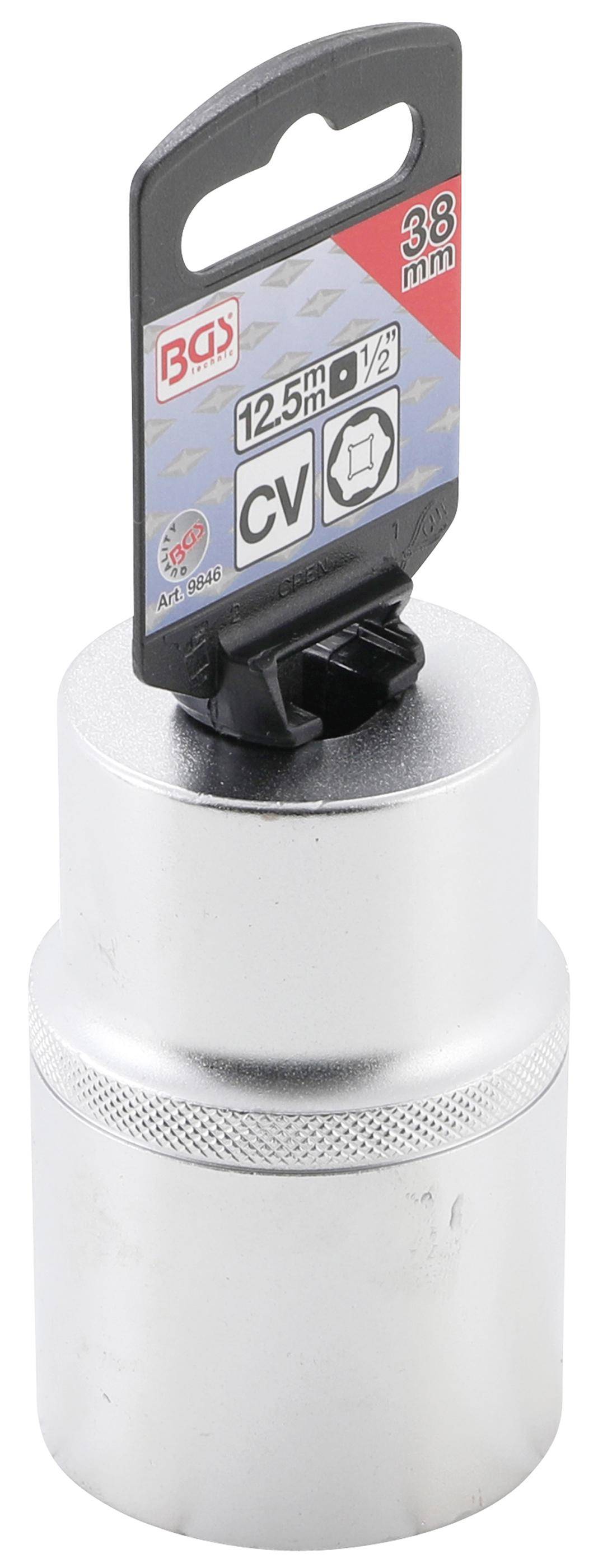 BGS Steckschlssel-Einsatz Sechskant, tief | Antrieb Innenvierkant